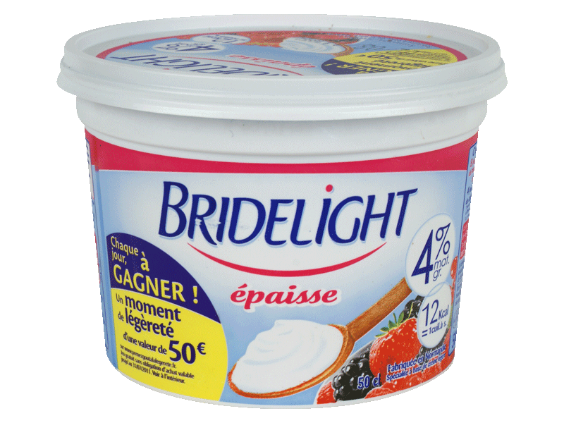 Bridelight creme epaisse extra legere 3% -50cl