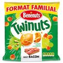 Bénénuts Twinuts - Cacahuètes enrobées goût bacon le sachet de 260 g