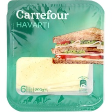 Fromage Havarti en tranches Carrefour