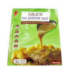 Auchan sauce poivre vert 29g