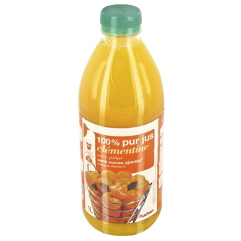Jus de clementine 100% pur jus Sans sucre ajoute - Naturellement riche en vitamine C.