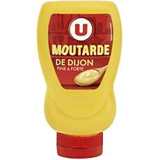Moutarde forte de Dijon U, moutardier souple de 265g