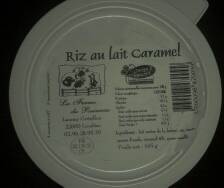 Riz au lait au caramel LA FERME DU RUISSEAU, 165g