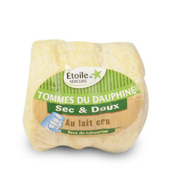 Etoile du Vercors, Tommes du Dauphine au lait cru, fromages secs & doux, le paquet de 3 fromages - 180g