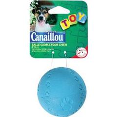 Canaillou, Toy - Balle souple pour chien diam 7,5 cm, coloris assortis, le jouet