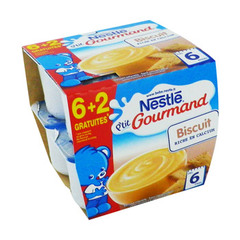 Nestlé ptit gourmand biscuité 6x100g 4/6mois