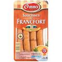 Saucisses de Francfort, qualite superieure, le paquet de 4 - 235g