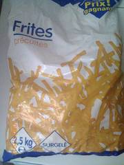 Frites + D5450 précuites, 2,5Kg