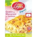 Express, gratin de macaroni au jambon, barquette micro-ondable, la barquette, 285g