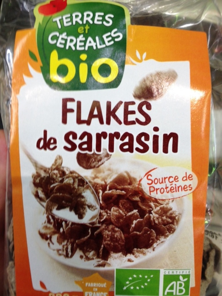 Céréales Flakes de sarrasin Terres et céréales bio