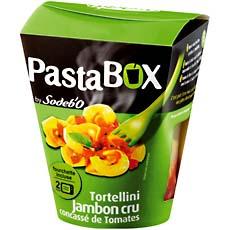 Pasta Box tortellinis, jambon cru et concassee de tomate SODEBO, 280g