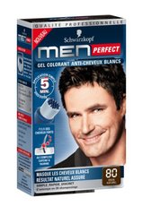 Coloration creme permanente MEN PERFECT, brun naturel n°80