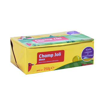 Auchan champjoli beurre doux 60%mg 250g