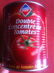 Double concentré de tomates 880g