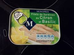 Filets de sardines au citron et basilic sans arête
