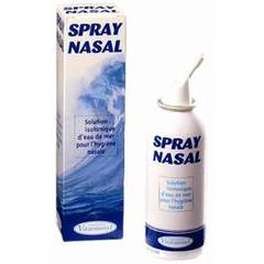Spray nasal, solution isotonique eau de mer, hygiene nasale