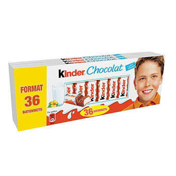 Barres Kinder chocolat 3x150g