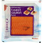 Auchan saumon fumé de norvège pour toast 80g
