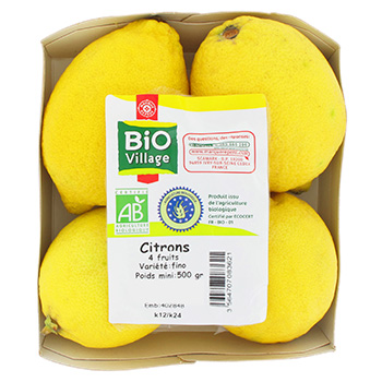 citrons bio de supermarché