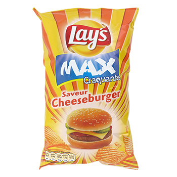 Chips maxi-craquantes cheeseburger Lay's paquet 120g