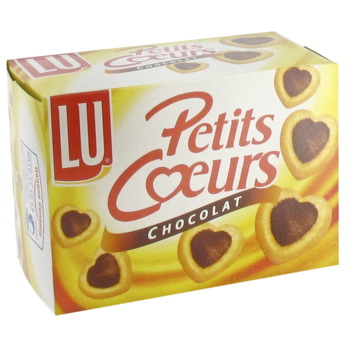 Lu Petits coeurs chocolat 125g