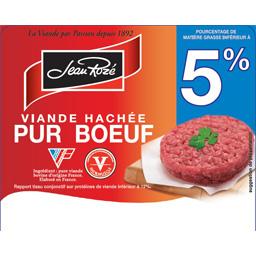 Jean Rozé, Steak viande hachée pur bœuf 5%, les 6 hachés de 100 g