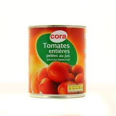 Tomates entieres pelee au jus