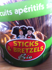 Boehli Sticks & Bretzels BIO la boite de 300 g