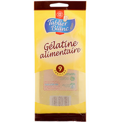 Gelatine Alimentaire Tablier Blanc 17g