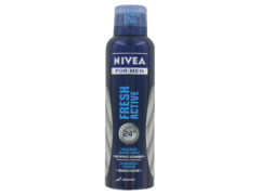 Nivea for men deodorant atomiseur fresh active lot de 2x200ml