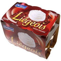 Desserts Liegeois Delisse Chocolat 12x100g