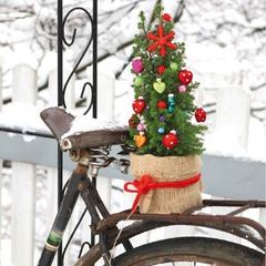 Serviettes papier Christmas bicycle