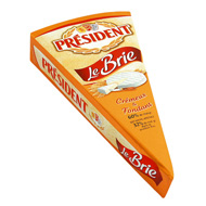 Pointe de Brie au lait pasteurise PRESIDENT, 32%MG, 200g