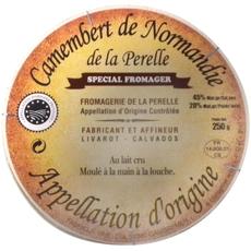 Camembert au lait cru LA PERELLE, 20%MG, 250g