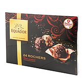 24 rochers pralinés Equador chocolat noir 330g