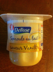 Delisse semoule au lait saveur vanille 8 x 115g