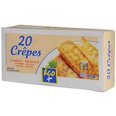 Crêpes Eco+ Jambon/fromage - x20 - 1kg