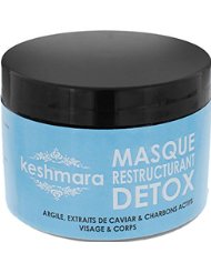 keshmara Masque Detox Restructurant pour Visage/Corps Argile 200 g