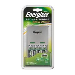 Energizer, Chargeur compact de piles AA et AAA, le chargeur + 4 piles aa 2000mah