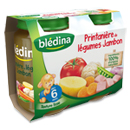 Blédina pot printanière de légumes jambon 2x200g dès 6 mois