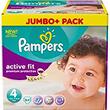 Couches active fit taille 4, 7-18kg PAMPERS, jumbo + , pack de 64
