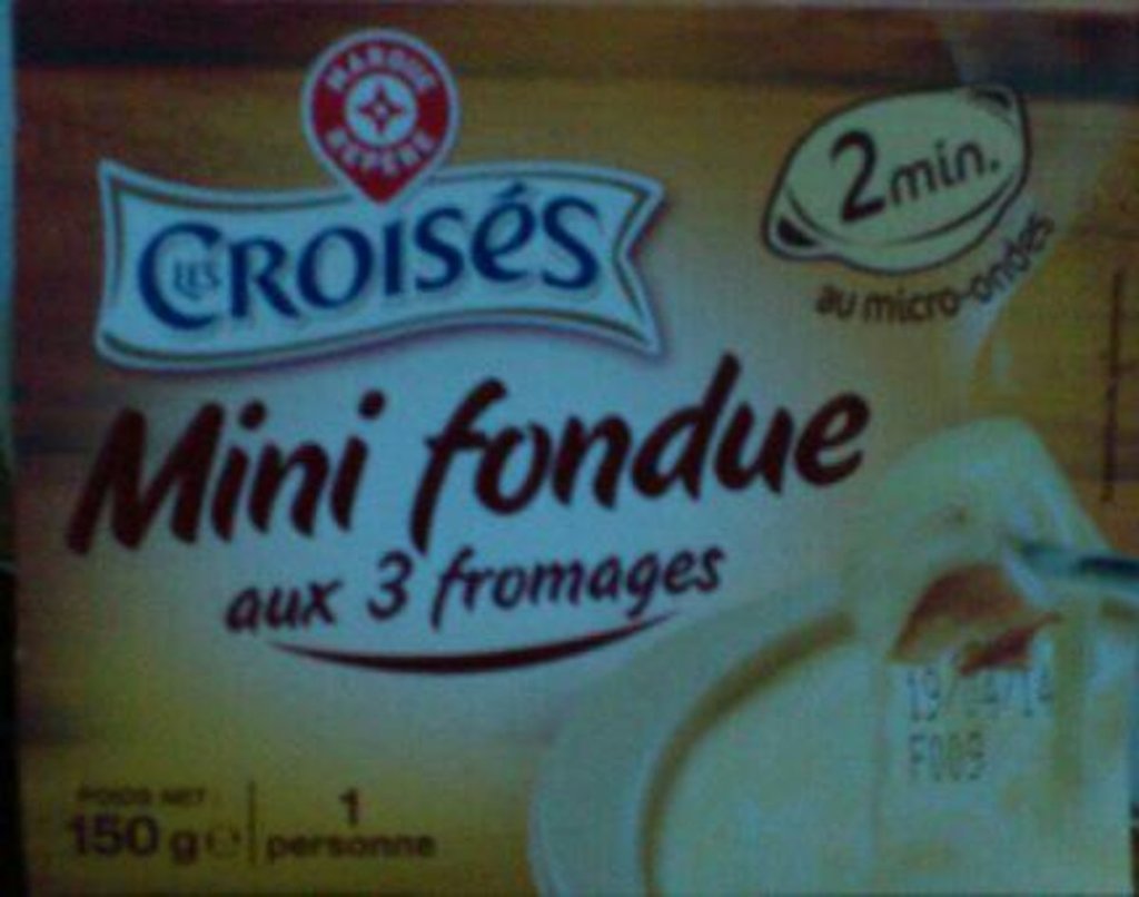 Mini fondue aux 3 fromages 150g