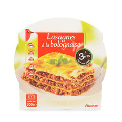 Lasagne a la bolognaise - 1 personne 3 minutes au micro-ondes