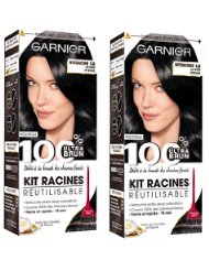 Garnier 100% Brun Mini Kit Coloration Permanente Racine Noir - Lot de 2
