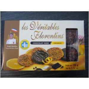 Chocolatier Chatillon, Les Florentins chocolat noir & orange, la boite de 100 g