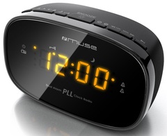 Muse M-150CR Radio-réveil PLL FM Double Alarme Secteur ou Pile