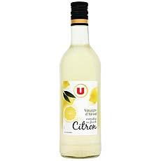 Vinaigre d'alcool au jus de citron U, 6°, 75cl