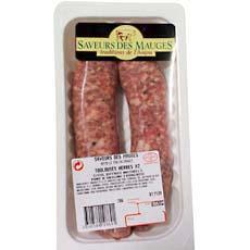 Grosses saucisses de Toulouse aux herbes Saveurs des Mauges, 2 pieces, 220g