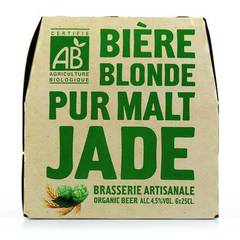 Jade, Biere blonde bio pur malt, les 6 bouteilles de 25cl