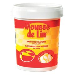 Mousse de Lin, Savon mou naturel a l'huile de lin, le pot de 1kg